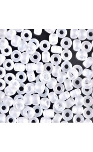 Miyuki rocailles Perlen 6/0 - Matte transparent crystal ab 6-131FR